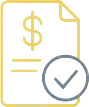 Bill of sale with a checkmark